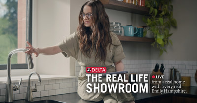 Emily Hampshire reveals Delta Faucet’s newest collections in The Real Life Showroom live stream