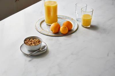 Formica® Brand Laminate, as seen here in the Calacatta Cava design, is made from paper products and offers a beautiful, affordable alternative to other popular countertop materials.