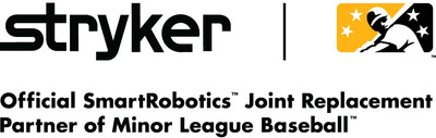 Stryker, the Official SmartRoboticstm Joint Replacement Partner of Minor League (PRNewsfoto/Stryker)