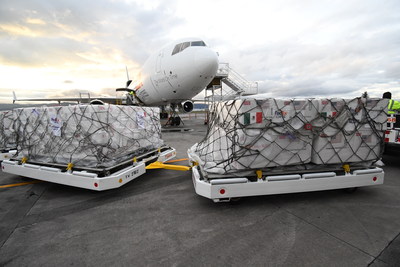 In collaboration with Direct Relief and the US and Mexican governments, FedEx delivers 1.35 million J&J vaccines to Toluca, Mexico on June 15, 2021. (FedEx photo)
