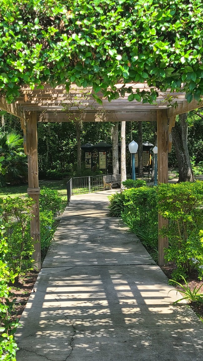 Peaceful walking paths at Brooksville Healthcare Center