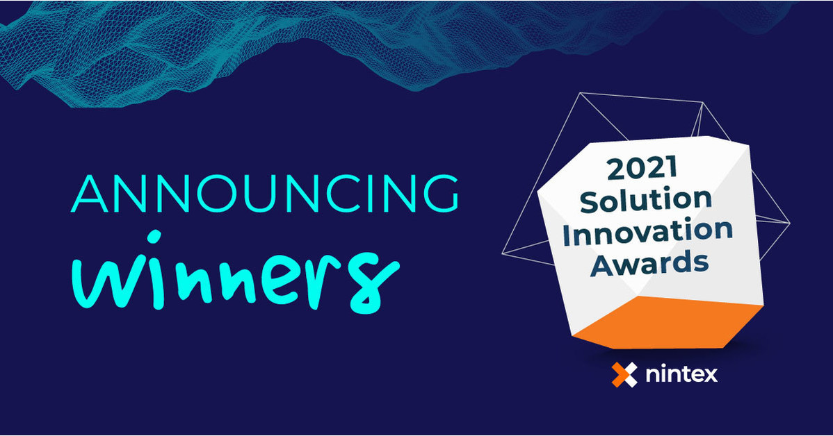 Nintex Honours 18 Organisations with 2021 Nintex Solution Innovation Awards