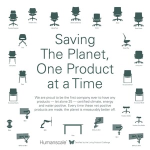Humanscale Becomes the First Company to Make Climate, Energy and Water Positive Products