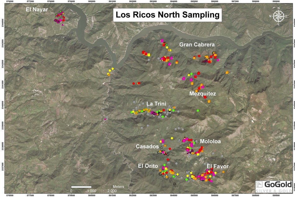Figure 6: Los Ricos North – Location Map (CNW Group/GoGold Resources Inc.)