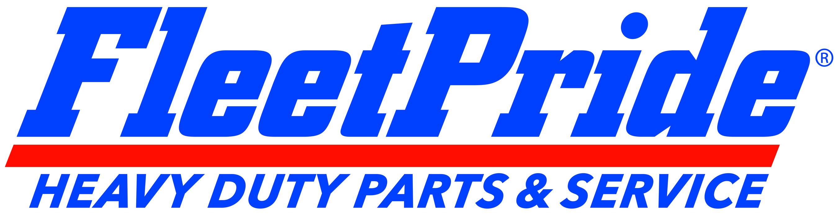 FleetPride's refreshed logo features the new tagline “Heavy Duty Parts & Service,” replacing its previous descriptor “Truck & Trailer Parts.” (PRNewsfoto/FleetPride, Inc.)