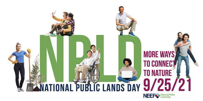 Promotional Banner for National Public Lands Day on September 25, 2021