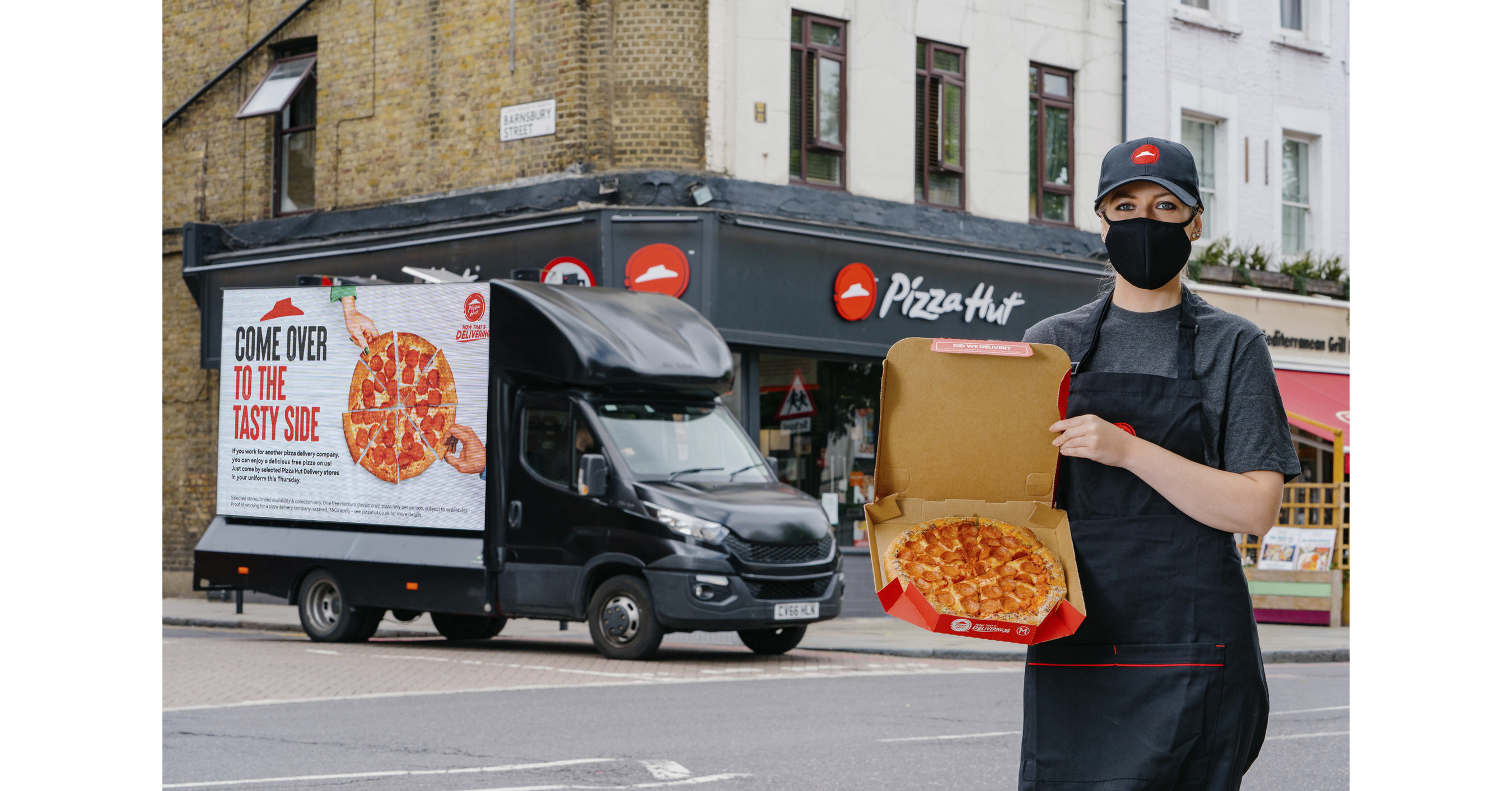You can get Pizza Hut's pizza at the comfort of your home by ordering online