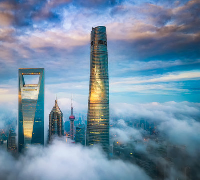 J Hotel Shanghai Tower Exterior (PRNewsFoto/J Hotel Shanghai Tower)