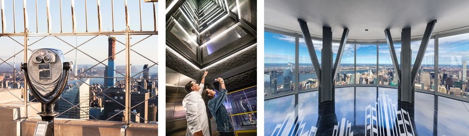 The Empire State Building Observatory Experience boasts a recent $165 million overhaul that added a dedicated entrance on 34th Street, one dozen immersive, museum-quality exhibits and industry-leading Indoor Environmental Quality improvements.