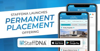 StaffDNA, the online platform app for healthcare professionals just launched permanent placement offering for nursing and allied workers.