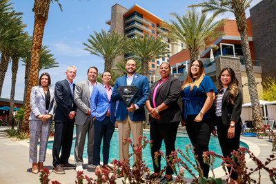 Members of the Sycuan Tribal Council and Sycuan Executive Team proudly hold this year's 2021 AAA Four Diamond Award.