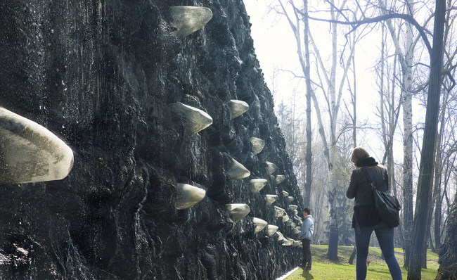 The “Crystal Wall of Crying,” by conceptual and performance artist, Marina Abramović will be one of the biggest art installations constructed in Europe during the last decade (PRNewsfoto/Babyn Yar Holocaust Memorial Center)