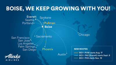 This winter, Alaska Airlines will have up to 30 daily nonstop departures from Boise to 14 destinations.