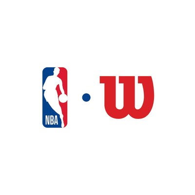 Logo de la NBA et de Wilson (PRNewsfoto/Wilson Sporting Goods Co.)