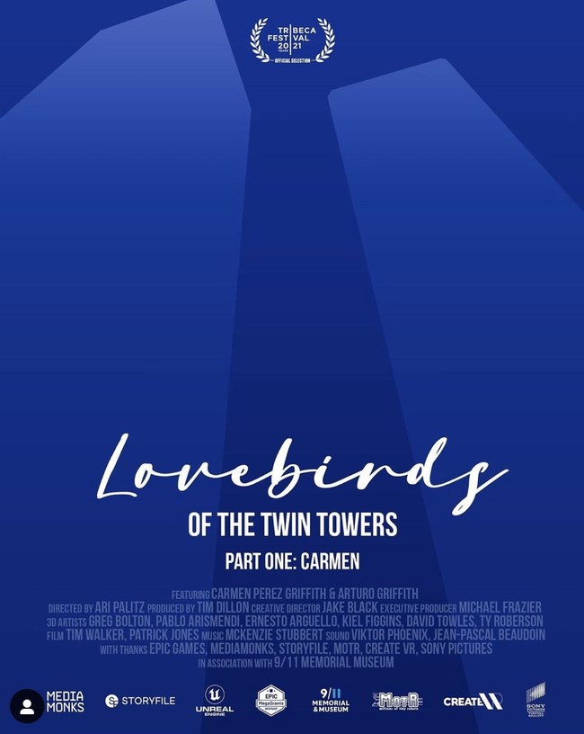 The immersive experience Lovebirds of the Twin Towers premieres at the Tribeca Film Festival