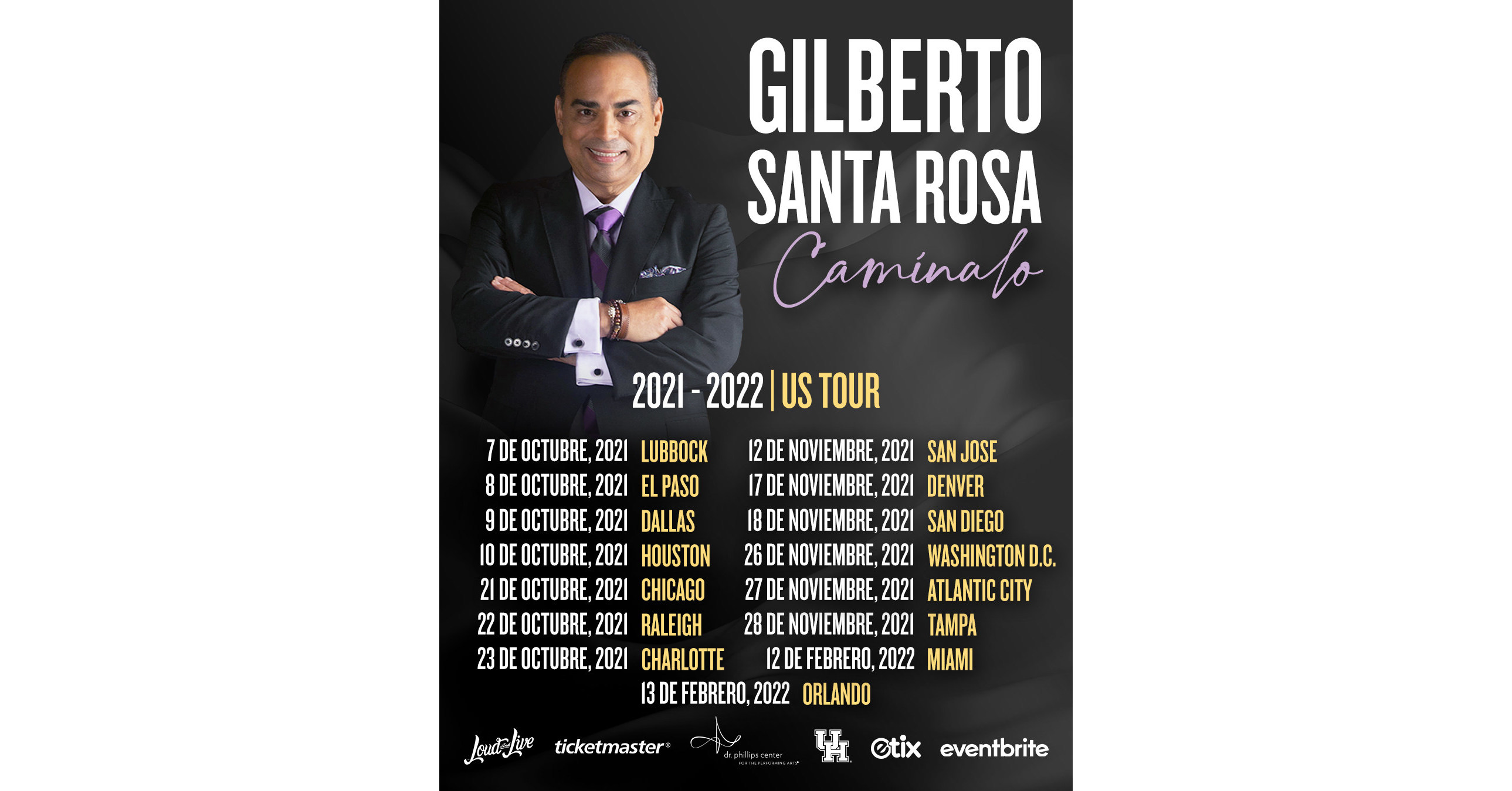 Gilberto Santa Rosa anuncia su tour "Camínalo" en Estados Unidos