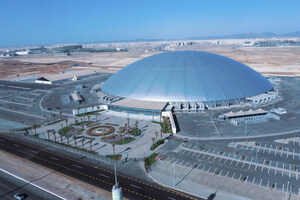 Jeddah Superdome features site-made Geometrica structure