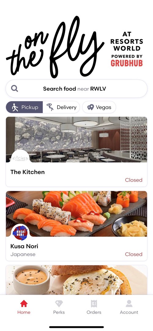 RESORTS WORLD LAS VEGAS AND GRUBHUB TEAM UP TO INTRODUCE A FIRST-OF-ITS-KIND MOBILE ORDERING EXPERIENCE