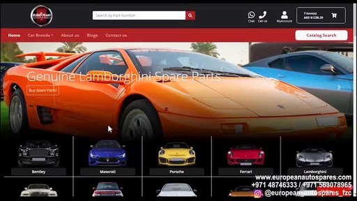 European Autospares FZC Launches a Worldwide Luxury Car Parts Online Store with Delivery in 70+ Countries