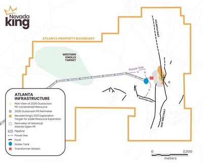 Figure 1.  Overview of Nevada King’s Atlanta Gold Mine Project. (CNW Group/Nevada King Gold Corp.)