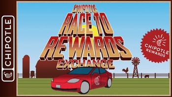 Chipotle is celebrating the launch of Rewards Exchange, the biggest update to the Chipotle Rewards program since its debut in 2019, by introducing a new video game called Chipotle Race to Rewards Exchange on June 23.