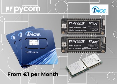 IoT partners Pycom and 1NCE cut costs of full-stack IoT with an all-in offering starting at 1 Euro