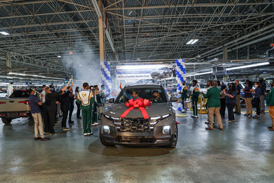 Hyundai Motor Manufacturing Alabama (HMMA) celebrated the launch of the all-new 2022 Santa Cruz Sport Adventure Vehicle on Tuesday, June 22, 2021.
