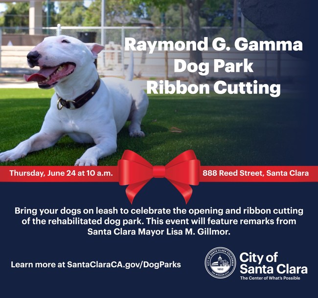 Raymond G. Gamma Dog Park Ribbon Cutting Information