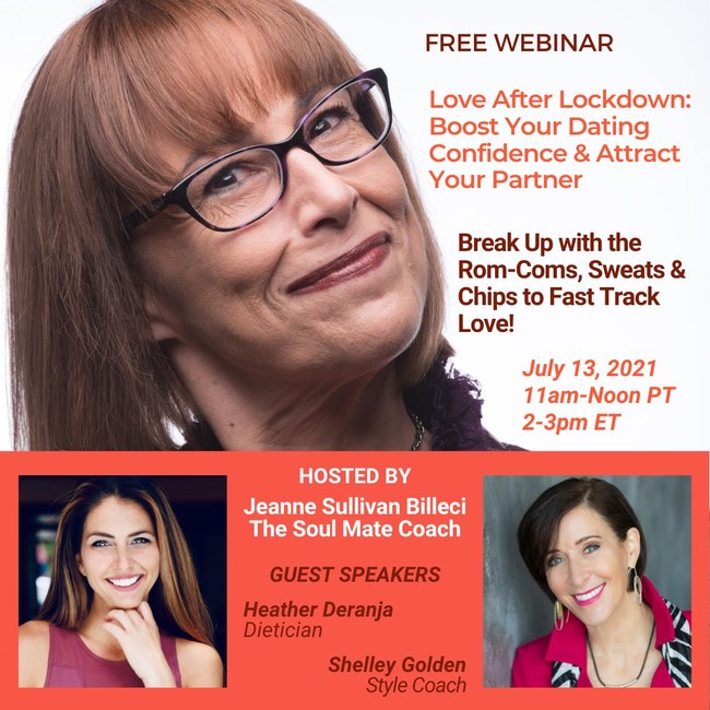 The free Love After Lockdown webinar helps singles regain their dating confidence and market themselves to attract their soul mates.
