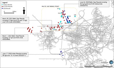Figure 2: Baltic Gap Extension Drill Hole Locations (Plan View) (CNW Group/Superior Gold)