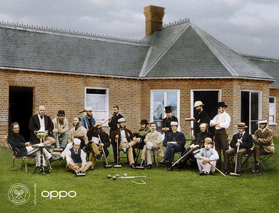 All England Croquet Club (Photo: AELTC) 
The All England Croquet Club members are pictured outside the Wimbledon pavilion in 1870. In 1877, after the first tennis tournament, the club changed its name to The All England Croquet and Lawn Tennis Club. Using one billion colours, the image, originally in black and white, brings new life to the roots of the much-loved sport.  
Launched today to celebrate the return of Wimbledon. The Courting the Colour collection restores the emotion of seven iconic moments from tennis history, bringing the excitement and passion back to the sport. View the collection, here: https://events.oppo.com/en/oppo-and-tennis/#awakencolour