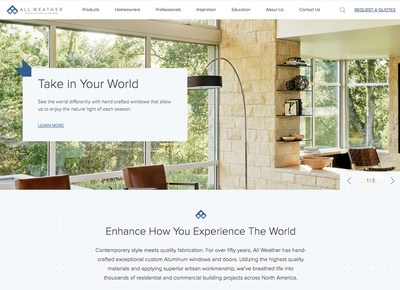 All Weather Architectural Aluminum new website homepage
