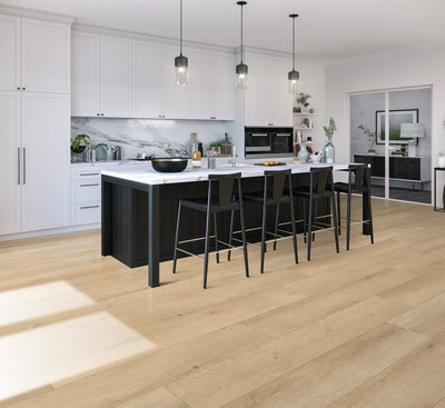 CALI is the designer and manufacturer of highly successful lines of waterproof luxury vinyl plank flooring including Cali Vinyl Longboards, seen here in Sandbar Oak.