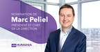 Nomination de Marc Peliel au poste de président et chef de la direction d'Humania Assurance
