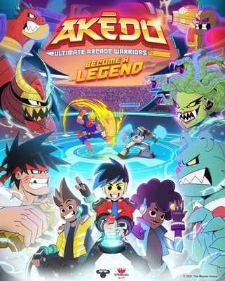 Ahead of the July launch of new Akedo  ̶  Ultimate Arcade Warriors, the trailer for Moose Toys and Wildbrain Spark’s co-produced dynamic new animated series dropped today. The series brings to life the world of Akedo following three players as they battle with epic Arcade Warriors in an immersive virtual reality video game. A mini movie will premiere on July 2 and full episodes will roll out shortly thereafter on MooseTube Mania YouTube channel and on Amazon Prime Video Direct.