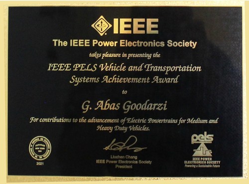 2021 IEEE PELS Award