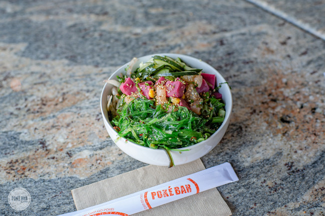 The Kuleana bowl, now available at Poké Bar restaurants, features plant-based tuna.