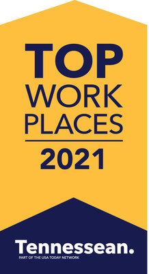 i2i Named Winner of Top Workplaces 2021 Award by Tennessean