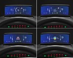 Hyundai Mobis integrated HUD and Cluster for the first time in the world