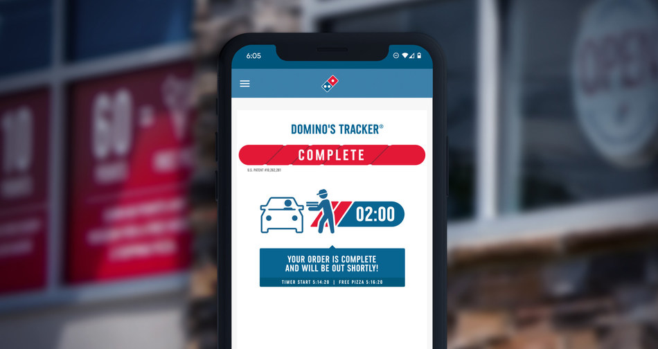 Domino’s Carside Delivery 2-Minute Guarantee is simple: order Domino’s Carside Delivery online, check in when you arrive, and as soon as your order is ready, a Domino’s team member will head to your car in less than two minutes or your next pizza is free.