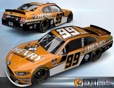 American rifle and shotgun manufacturer, Henry Repeating Arms, is sponsoring Kevin Harvick in the No. 99 B.J. McLeod Motorsports Ford Mustang for the Henry 180 NASCAR Xfinity Series road course race on July 3.