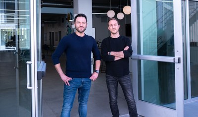 Tapcart’s founders Sina Mobasser and Eric Netsch at their Santa Monica HQ.