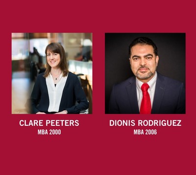 HBS CLUB NY PRESIDENT-ELECT: Clare Peeters (MBA 2000). NEW BOARD MEMBER: Dionis Rodriguez (MBA 2006).