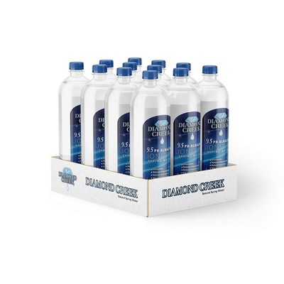 Bottled Alkaline Water by Diamond Creek – Alkaline Water 12 Pack – 500ML Ionized Alkaline Bottled Water – Ionized 9.5pH Alkaline Natural Spring Water available on AMAZON