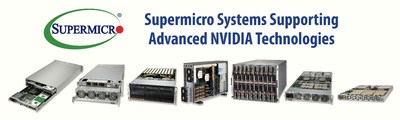 Sistemas da Supermicro suportam tecnologias avançadas da NVIDIA (PRNewsfoto/Super Micro Computer, Inc.)