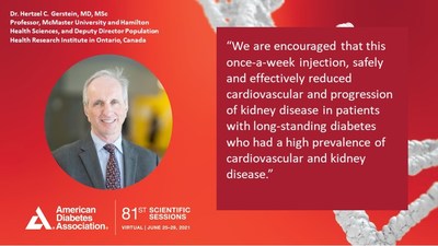 Dr. Hertzel C. Gerstein presented findings at the virtual 81st Scientific Sessions of the American Diabetes Association and simultaneously published in The New England Journal of Medicine.