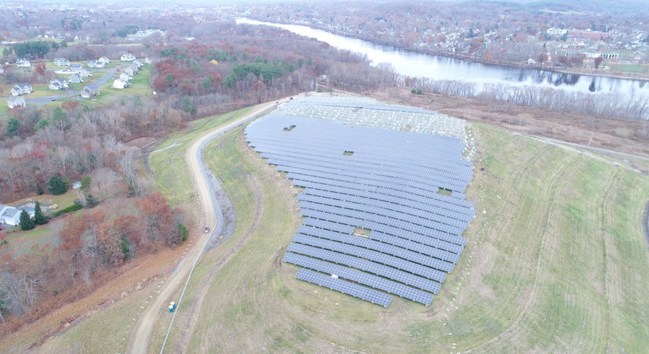 Solar Array Atop a Municipal Landfill