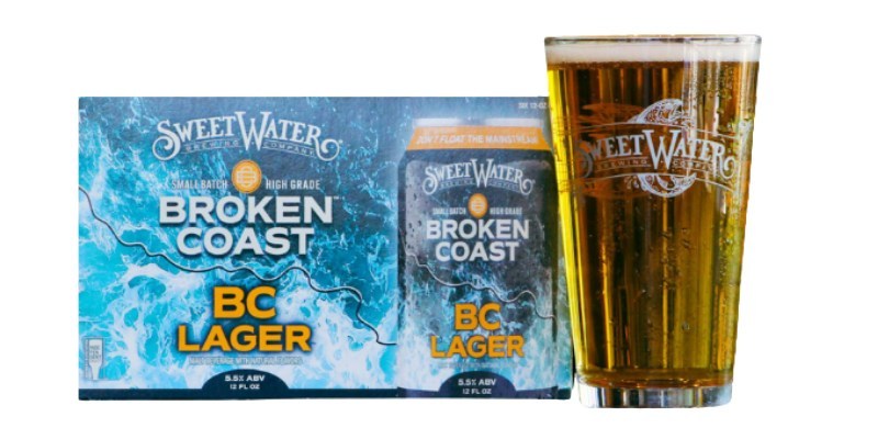 SweetWater Broken Coast BC Lager (CNW Group/Broken Coast Cannabis Ltd.)