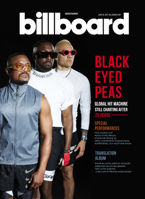 The Black Eyed Peas Celebrate 25 Year Career Milestone With Billboard Magazine Print Cover