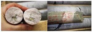 New Discovery hole at Rivard confirms High Grade Visible Gold with 129.79 g/t over 1.30 meters